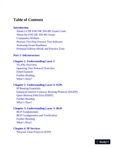 CCNP and CCIE Enterprise Core ENCOR 350-401 Exam Cram (2022) - Page 11 preview image