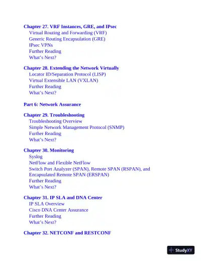 CCNP and CCIE Enterprise Core ENCOR 350-401 Exam Cram (2022) - Page 16 preview image