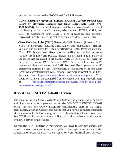 CCNP and CCIE Enterprise Core ENCOR 350-401 Exam Cram (2022) - Page 26 preview image