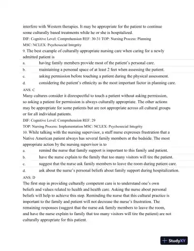 Test Bank For Medical-Surgical Nursing: Assessment And Management Of Clinical Problems, 8th Edition - Page 12 preview image
