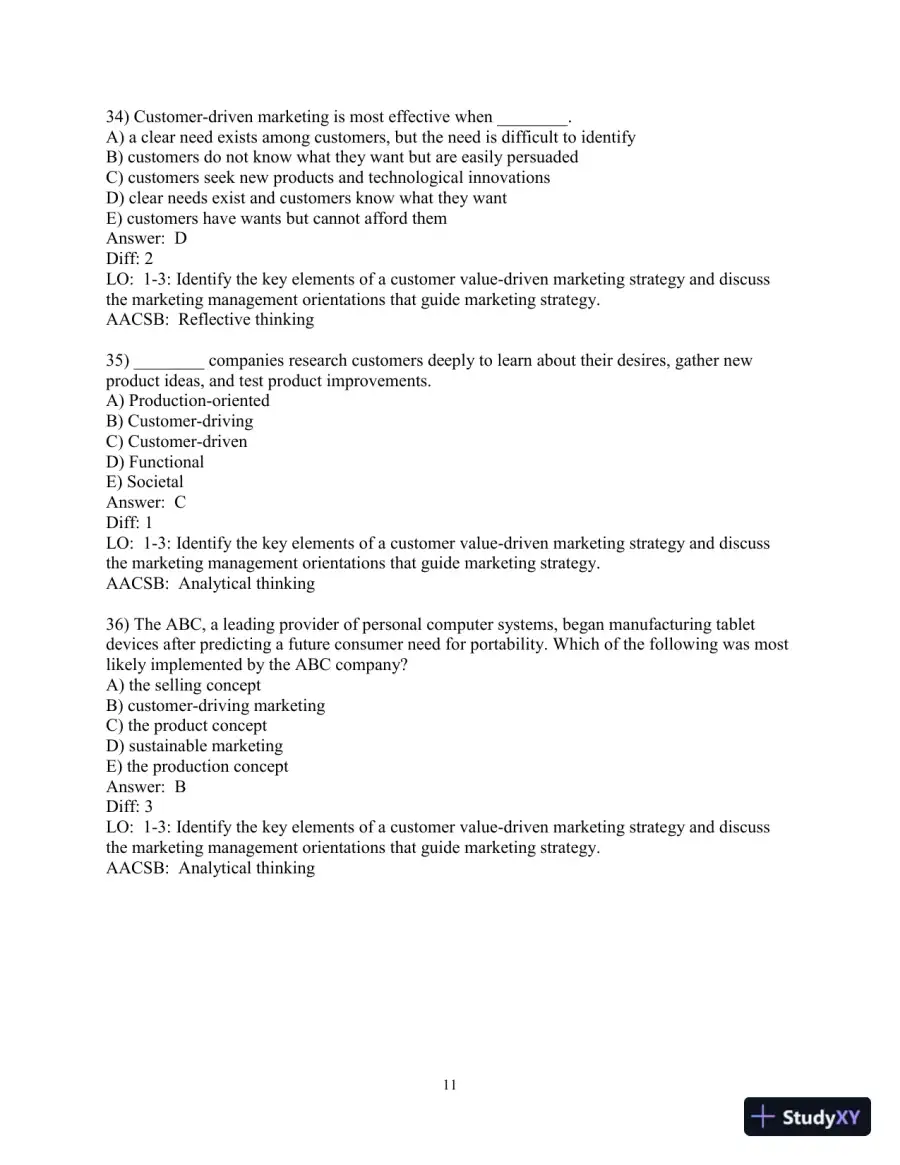 Test Bank for Marketing: An Introduction, 14th Edition, page 12