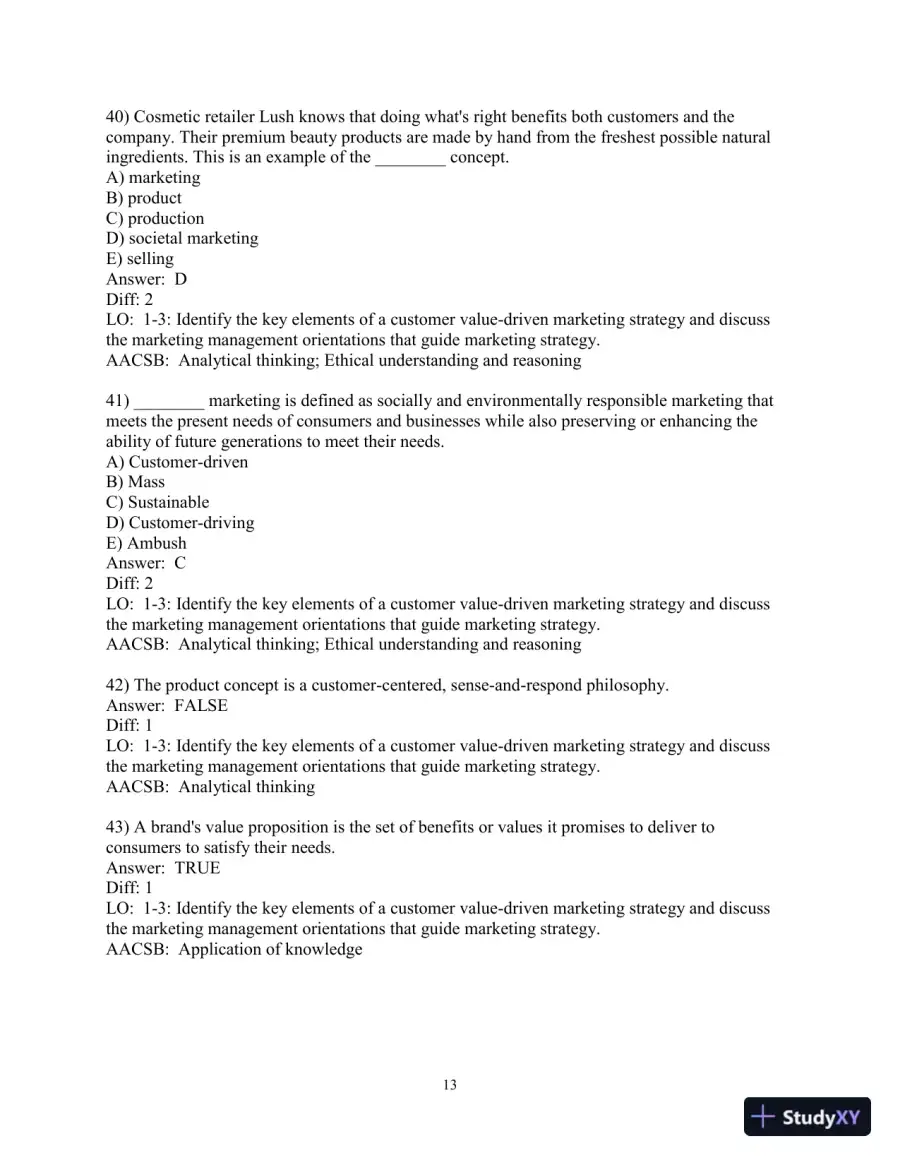 Test Bank for Marketing: An Introduction, 14th Edition, page 14