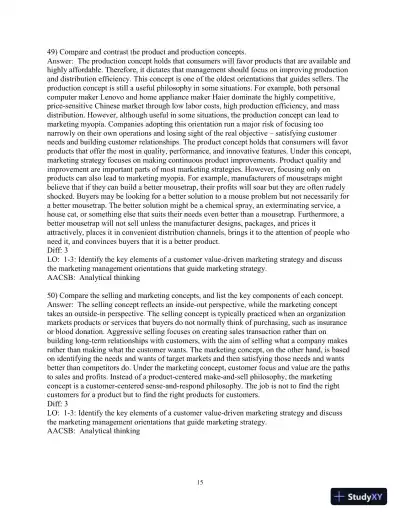 Test Bank for Marketing: An Introduction, 14th Edition - Page 16 preview image