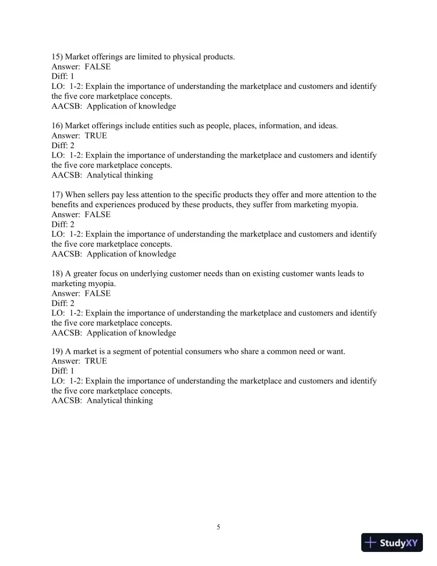 Test Bank for Marketing: An Introduction, 14th Edition, page 6