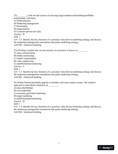 Test Bank for Marketing: An Introduction, 14th Edition - Page 8 preview image