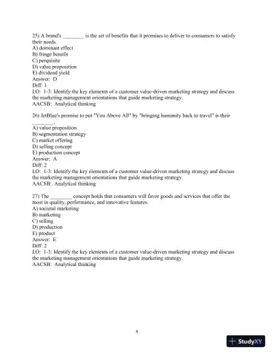 Test Bank for Marketing: An Introduction, 14th Edition - Page 9 preview image