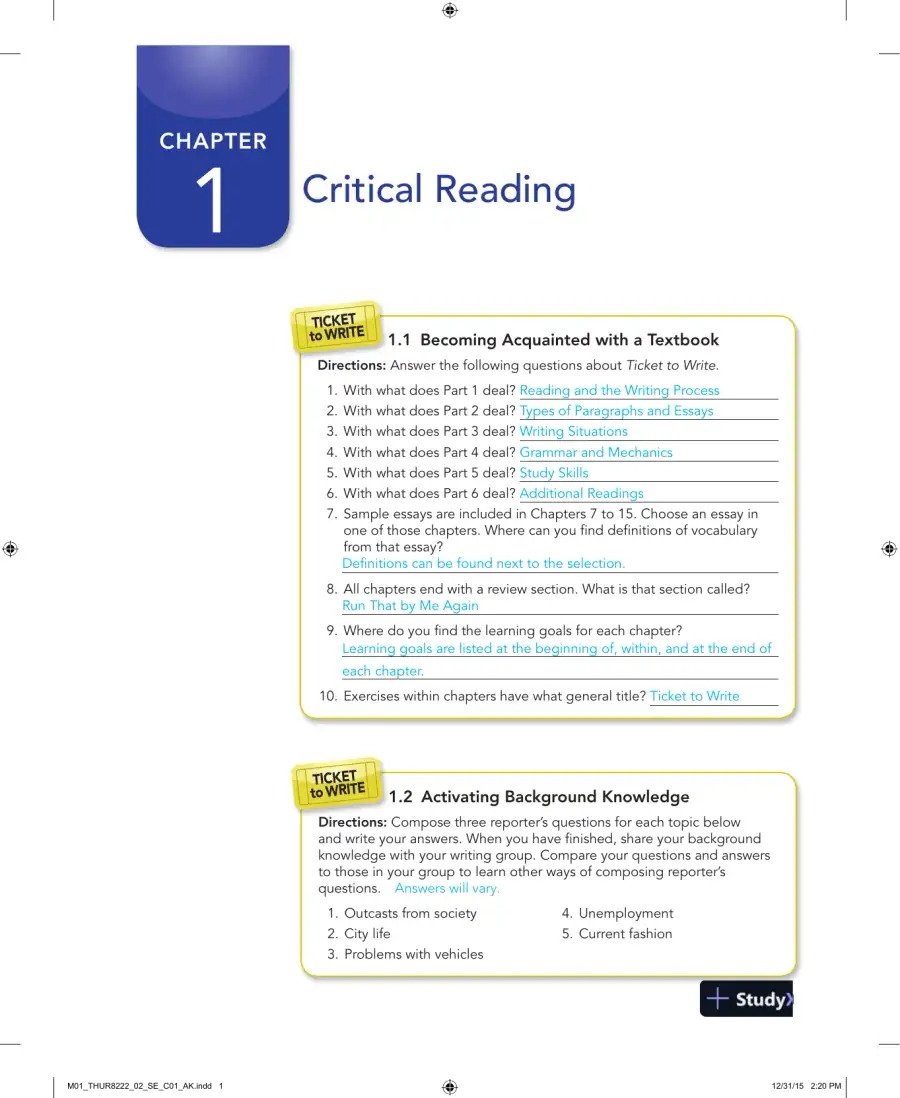 Solution Manual for Social Studies in Elementary Education, 15th Edition, page 3