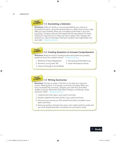 Solution Manual for Social Studies in Elementary Education, 15th Edition - Page 4 preview image