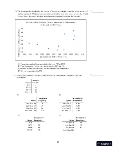 Elementary Statistics Using Excel, 6th Edition Test Bank - Page 21 preview image