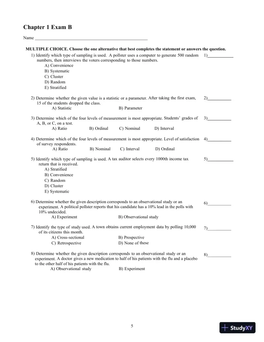 Elementary Statistics Using Excel, 6th Edition Test Bank, page 9