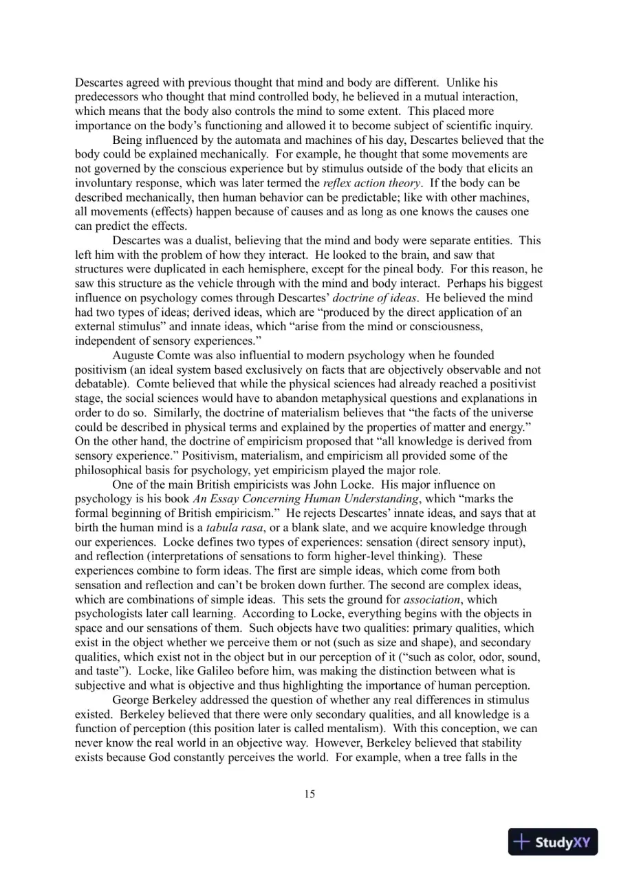 A History Of Modern Psychology, 10th Edition Lecture Notes, page 16
