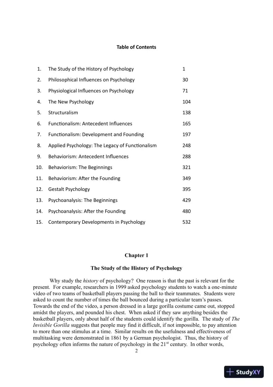 A History Of Modern Psychology, 10th Edition Lecture Notes, page 3