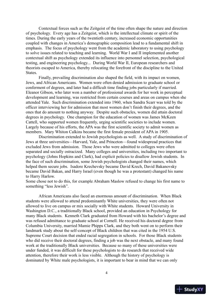 A History Of Modern Psychology, 10th Edition Lecture Notes, page 5