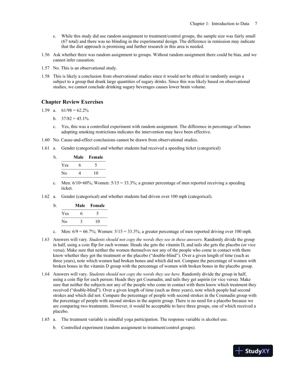 Solution Manual for Essential Statistics, 3rd Edition, page 11