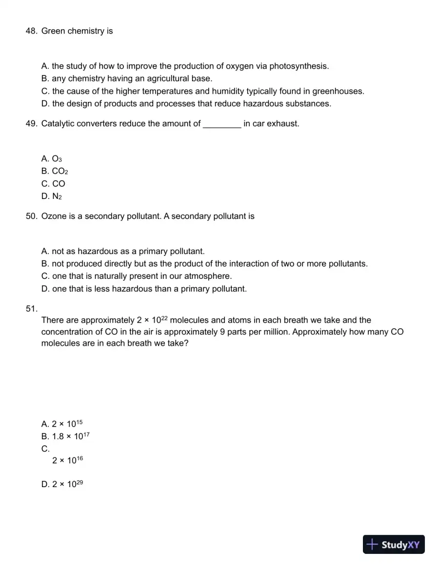Test Bank For Chemistry in Context, 8th Edition, page 13