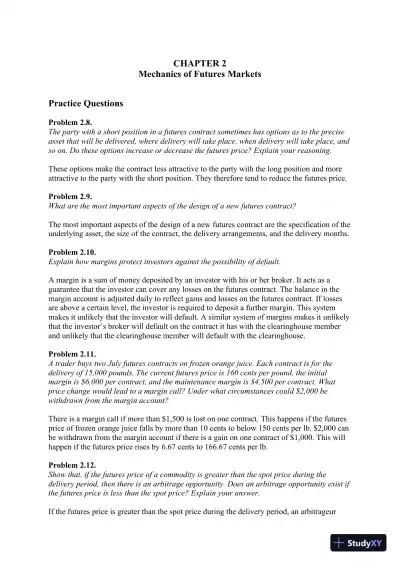 Options, Futures, and Other Derivatives, 9th Edition Solution Manual - Page 11 preview image