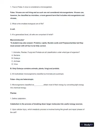 BIOD171 Biochemistry Final Exam With Answers (29 Solved Questions) - Page 3 preview image