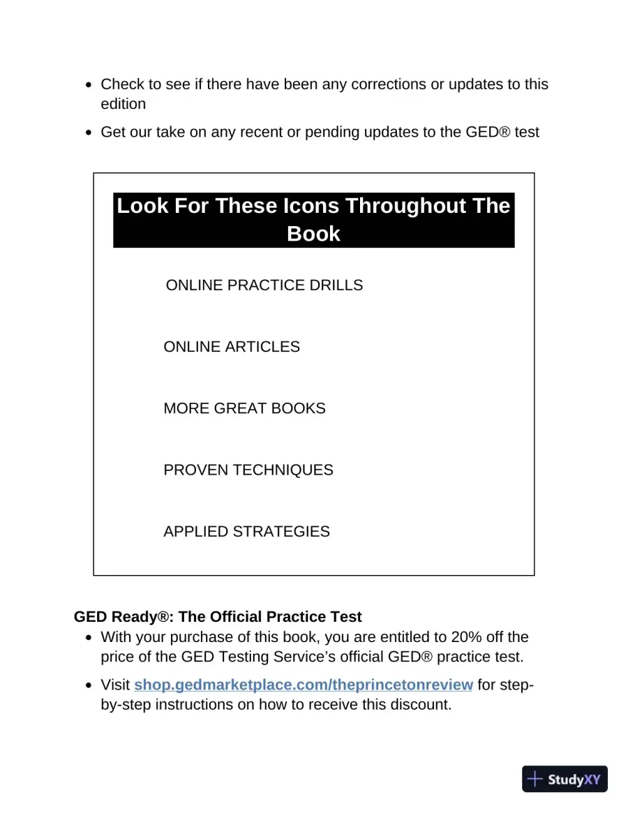 Princeton Review GED Test Prep, 2024: 2 Practice Tests + Review and Techniques (2023), page 12