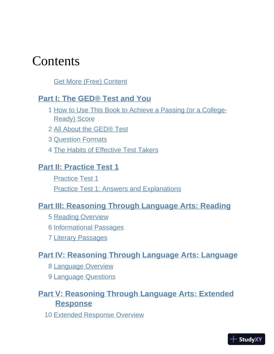 Princeton Review GED Test Prep, 2024: 2 Practice Tests + Review and Techniques (2023), page 7