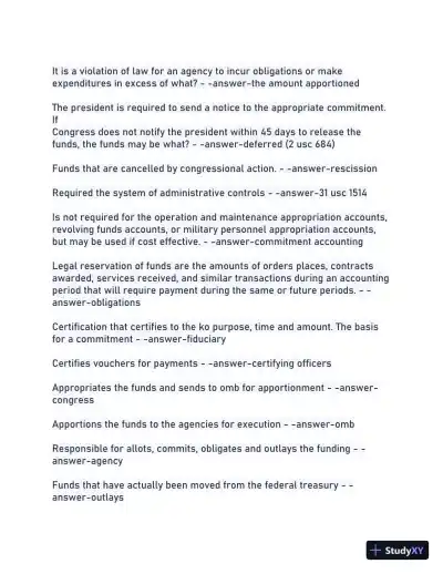 2023-2024 CDFM Module 1 Practice Exam with Answers (431 Solved Questions) - Page 10 preview image