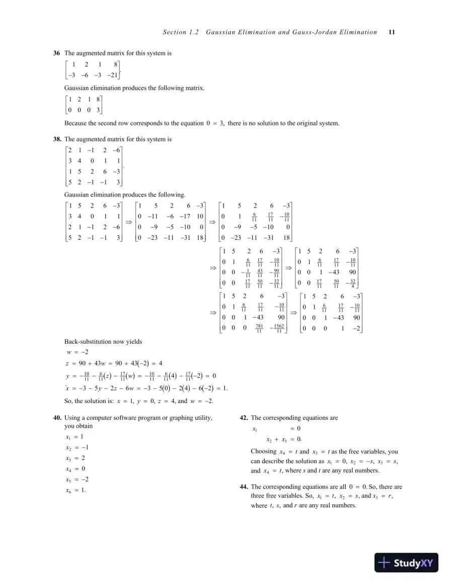 Solution Manual for Elementary Linear Algebra, 7th Edition, page 13