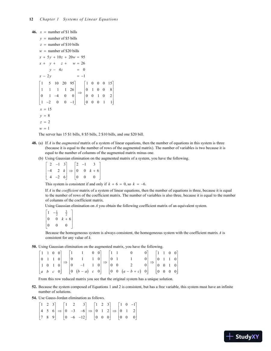Solution Manual for Elementary Linear Algebra, 7th Edition, page 14
