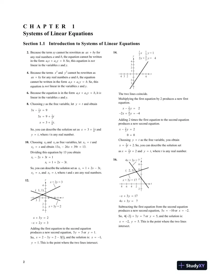 Solution Manual for Elementary Linear Algebra, 7th Edition, page 4
