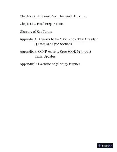 CCNP and CCIE Security Core SCOR 350-701 Official Cert Guide (2020) - Page 13 preview image