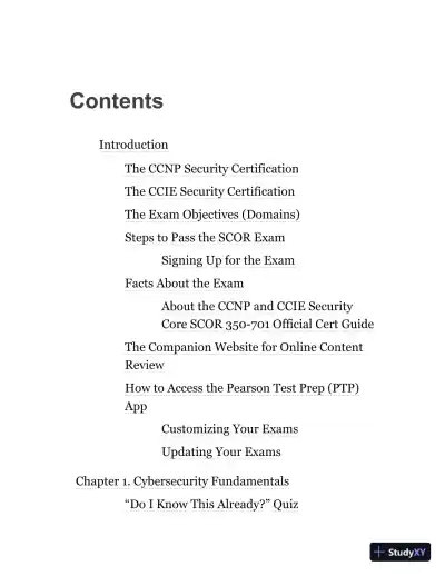 CCNP and CCIE Security Core SCOR 350-701 Official Cert Guide (2020) - Page 14 preview image