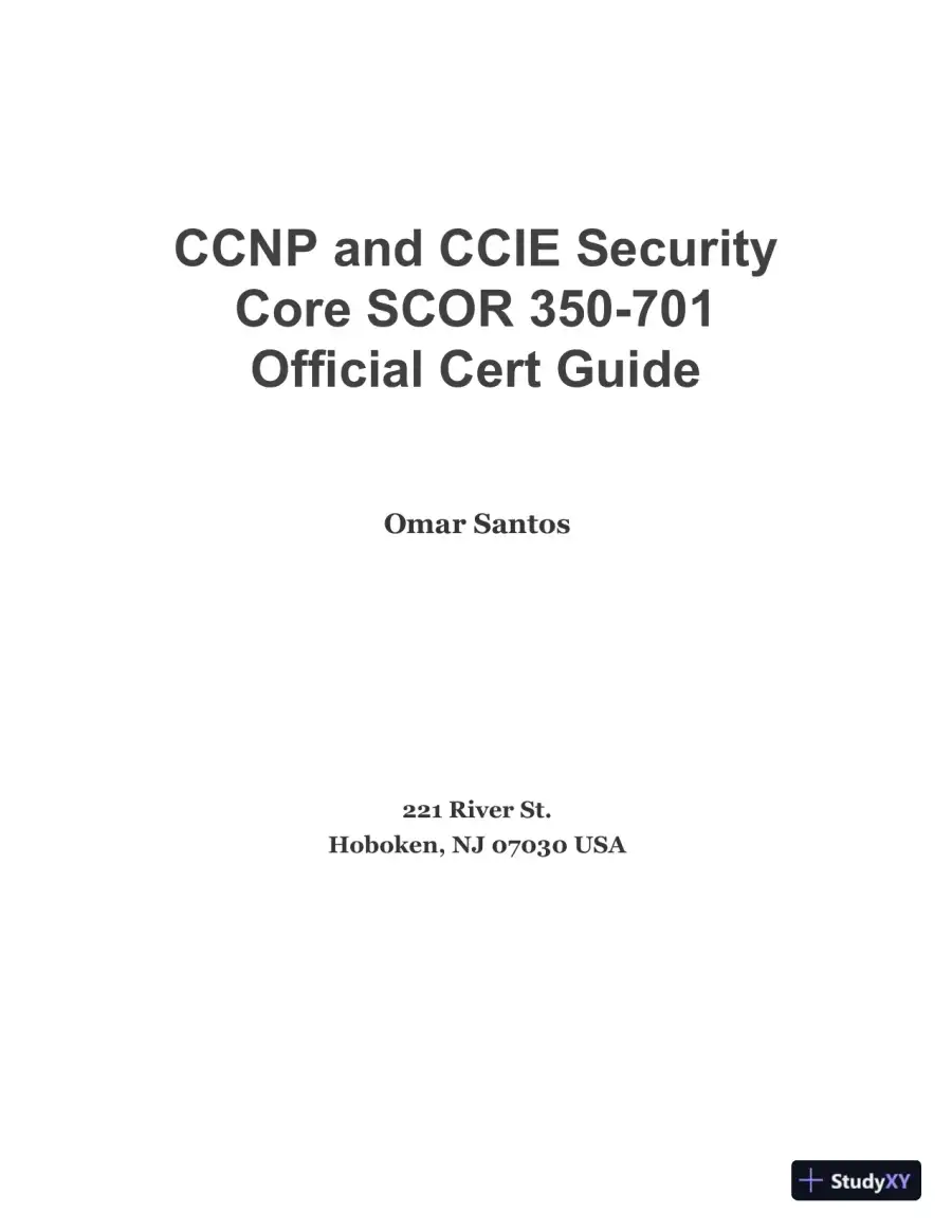 CCNP and CCIE Security Core SCOR 350-701 Official Cert Guide (2020), page 4
