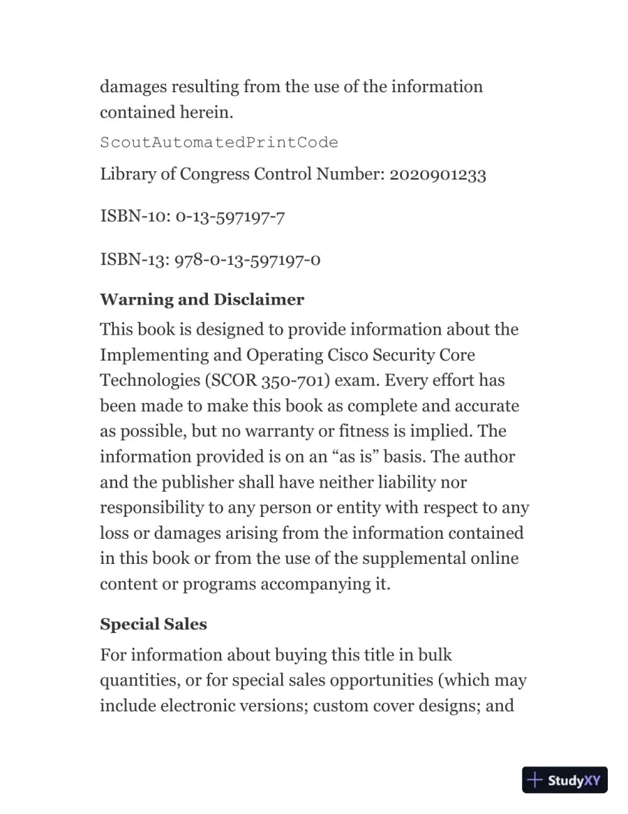 CCNP and CCIE Security Core SCOR 350-701 Official Cert Guide (2020), page 6