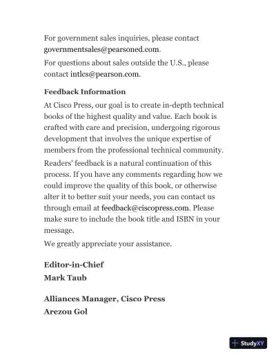 CCNP and CCIE Security Core SCOR 350-701 Official Cert Guide (2020) - Page 8 preview image