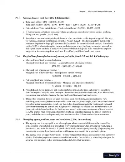 Principles of Managerial Finance, 15th Edition Solution Manual - Page 12 preview image