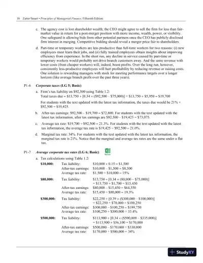 Principles of Managerial Finance, 15th Edition Solution Manual - Page 13 preview image