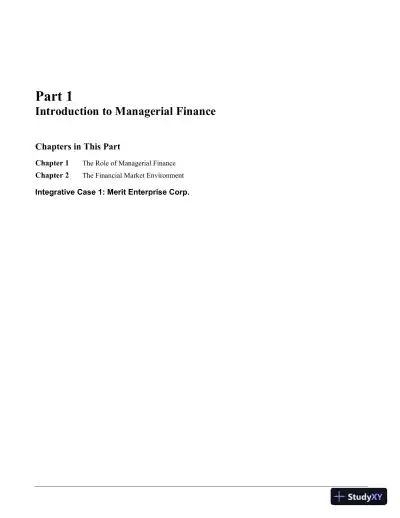 Principles of Managerial Finance, 15th Edition Solution Manual - Page 4 preview image