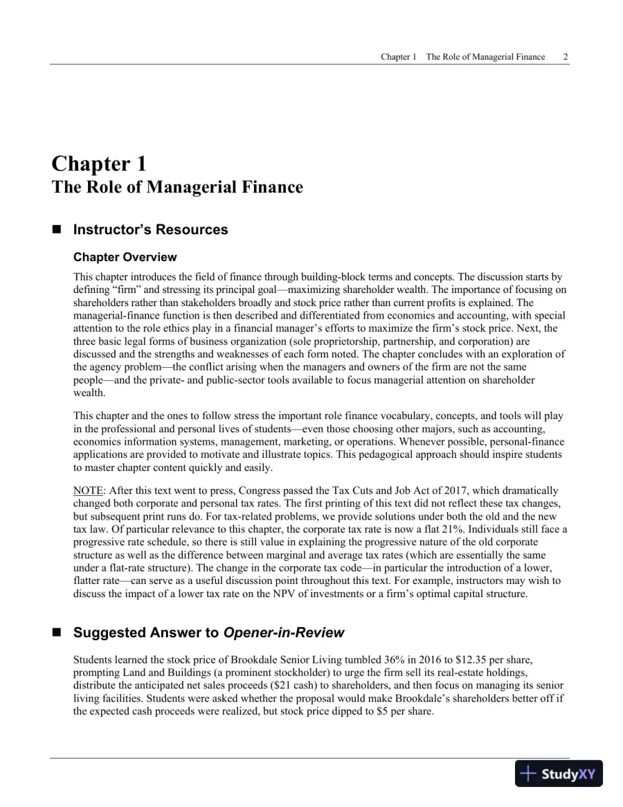 Principles of Managerial Finance, 15th Edition Solution Manual, page 5