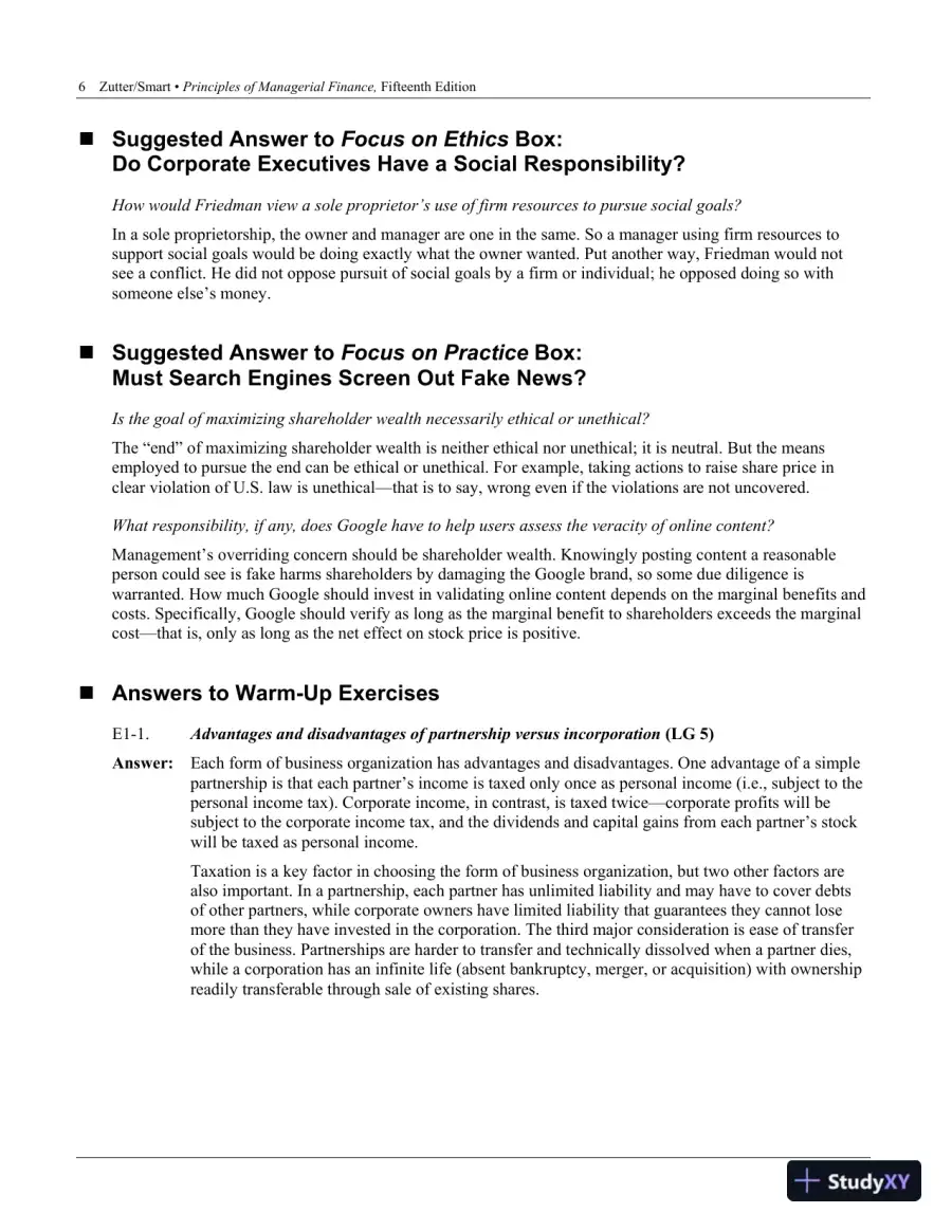 Principles of Managerial Finance, 15th Edition Solution Manual, page 9