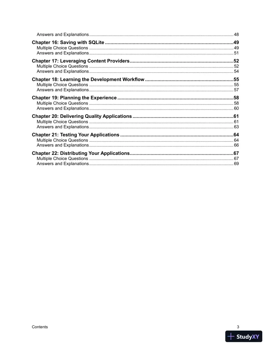 Test Bank for Introduction to Android Application Development Android Essentials, 5th Edition, page 4