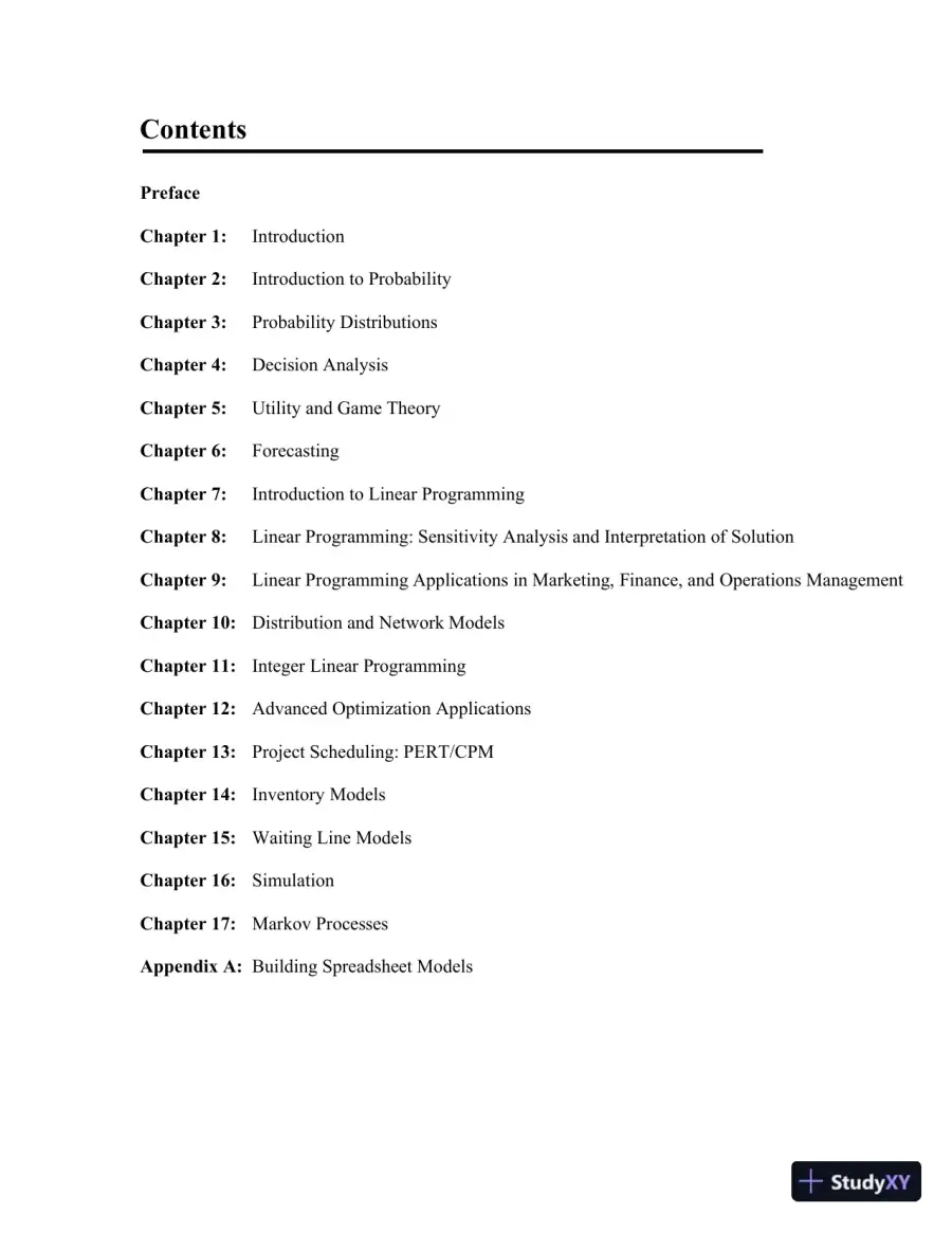 Quantitative Methods For Business, 12th Edition Solution Manual, page 3