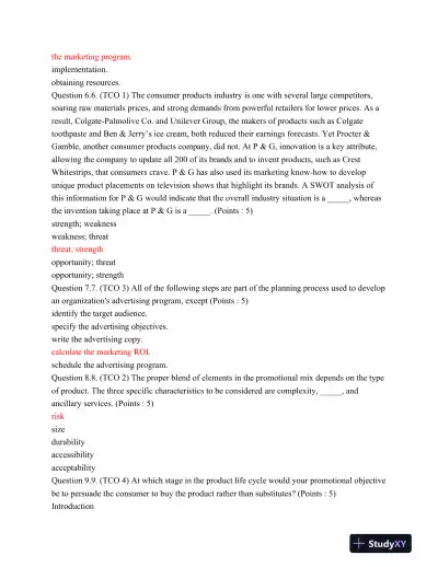 Devry BUSN319 Final Exam August 2015 - Page 3 preview image