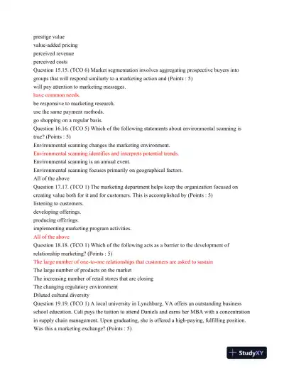 Devry BUSN319 Final Exam August 2015 - Page 5 preview image