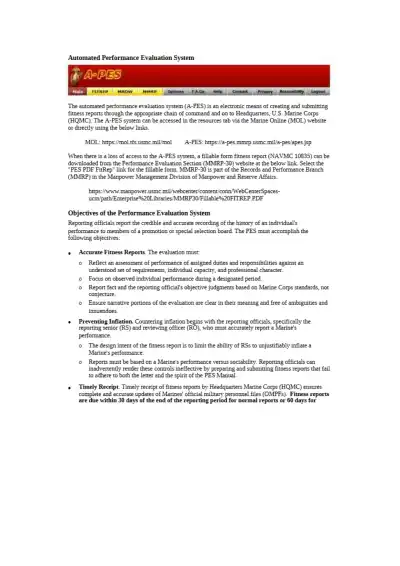 Understanding the Marine Corps Performance Evaluat - Page 2 preview image