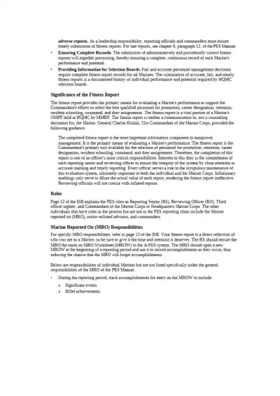 Understanding the Marine Corps Performance Evaluat - Page 3 preview image