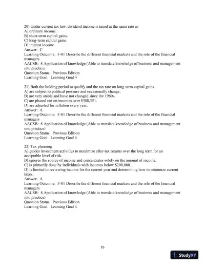 Fundamentals of Investing 13th Edition Test Bank - Page 17 preview image