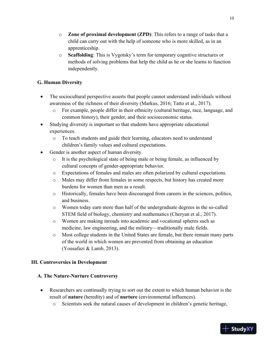Lecture Notes for HDEV: Human Lifespan Development, 6th Edition, page 11
