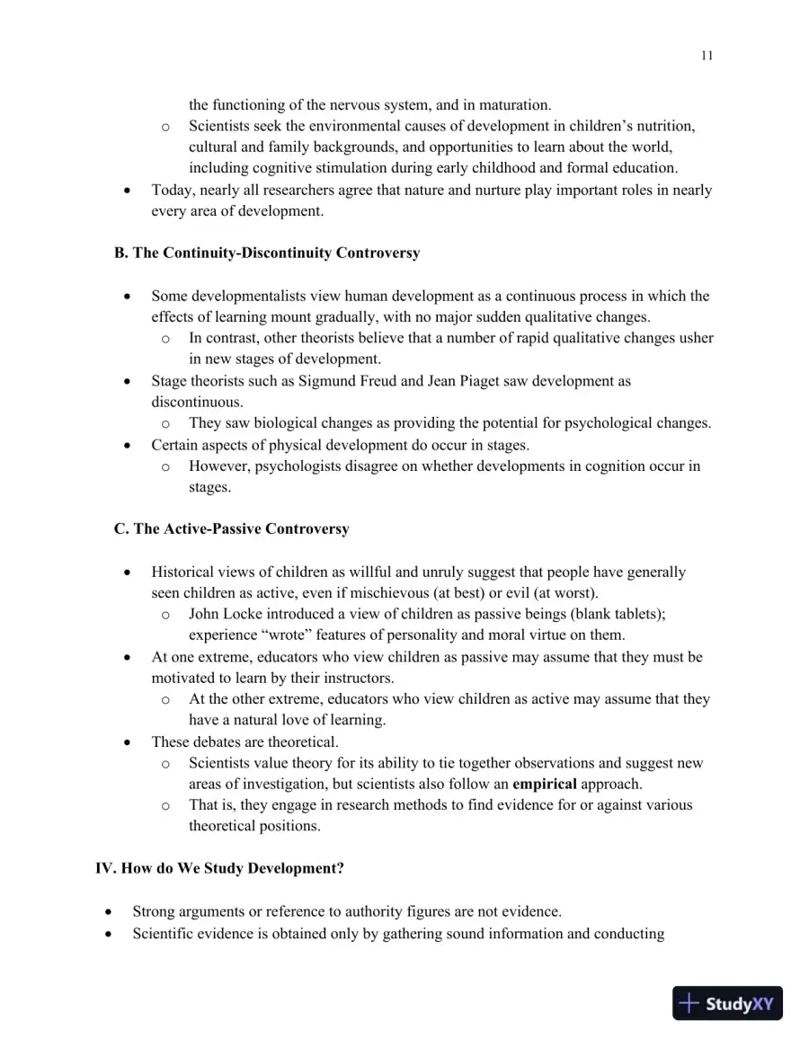 Lecture Notes for HDEV: Human Lifespan Development, 6th Edition, page 12