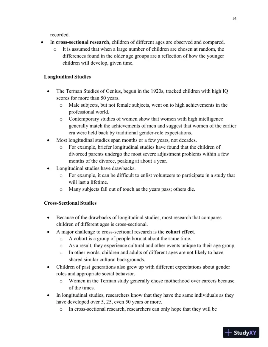 Lecture Notes for HDEV: Human Lifespan Development, 6th Edition, page 15