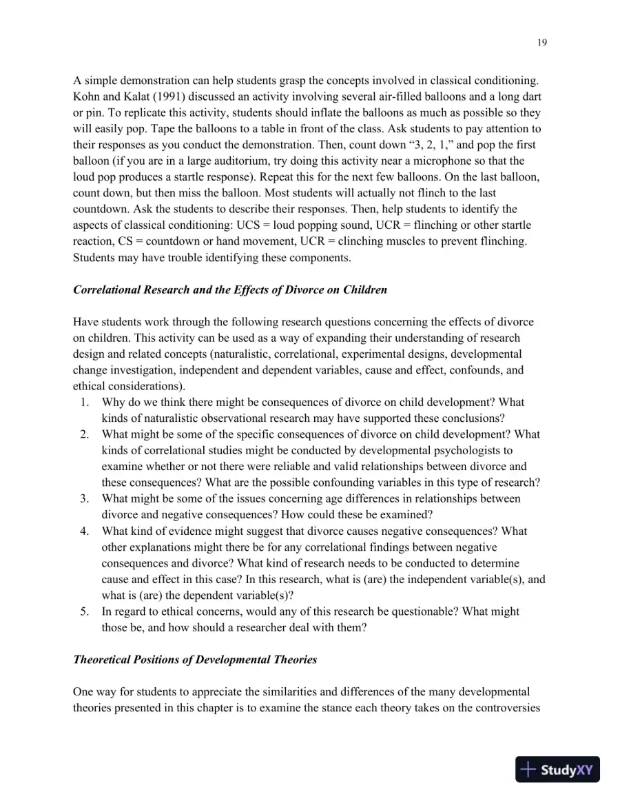 Lecture Notes for HDEV: Human Lifespan Development, 6th Edition, page 20