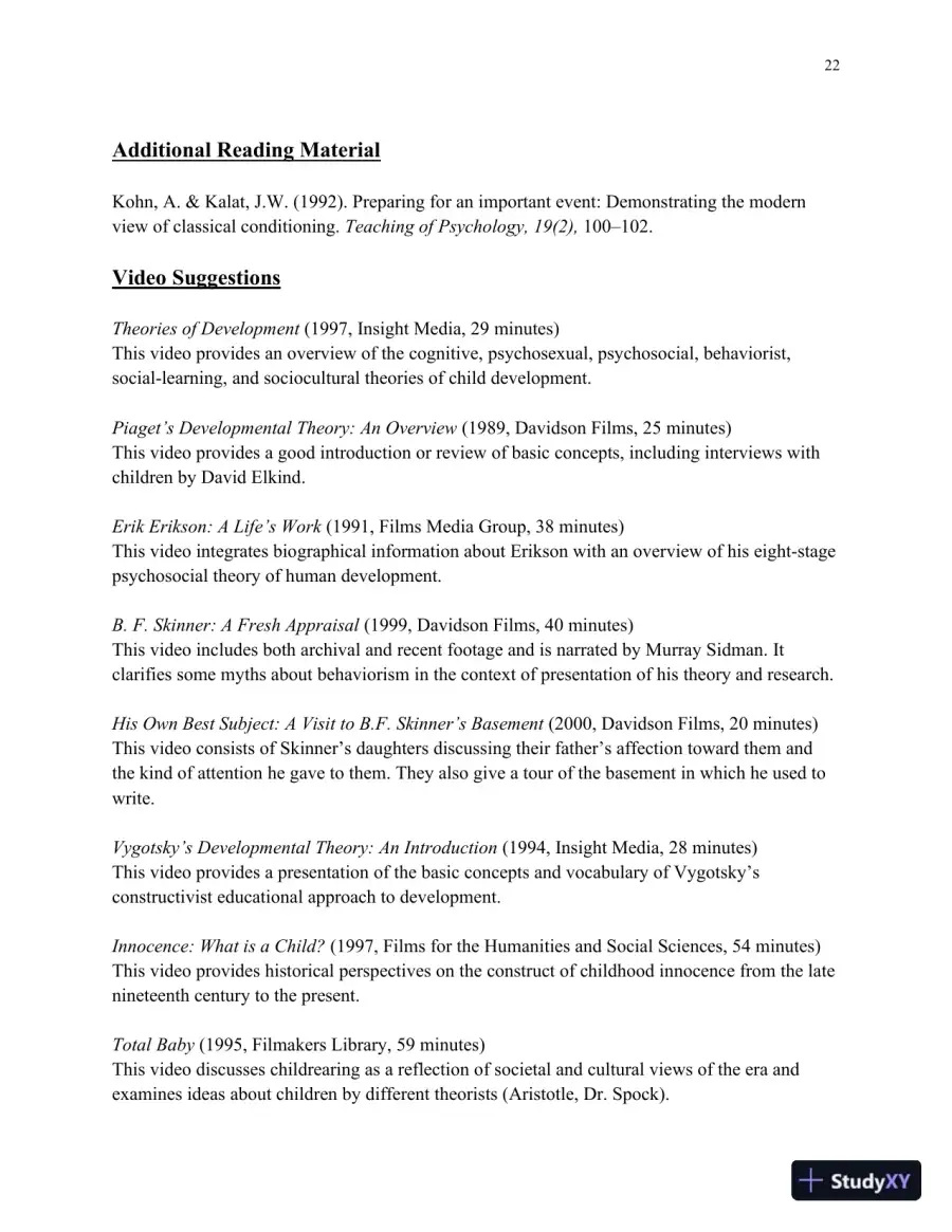 Lecture Notes for HDEV: Human Lifespan Development, 6th Edition, page 23