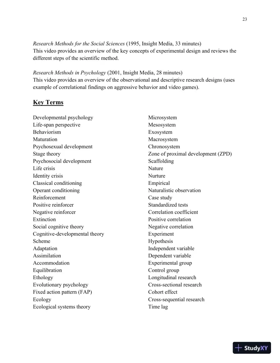 Lecture Notes for HDEV: Human Lifespan Development, 6th Edition, page 24